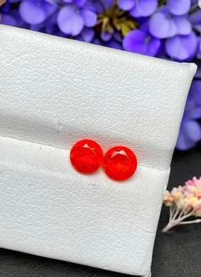 0.865 克拉美丽 100% 天然墨西哥火蛋白石散装宝石 — 第 1/2 张图片