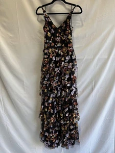 Dress The Population Black Lorain Gown Size XS with Mesh Tear - Picture 1 of 9