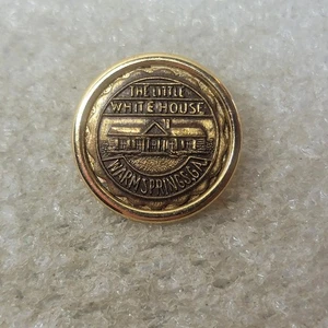 Insignia de recuerdo de sitio histórico vintage Little White House Warm Springs GA FDR - Imagen 1 de 4
