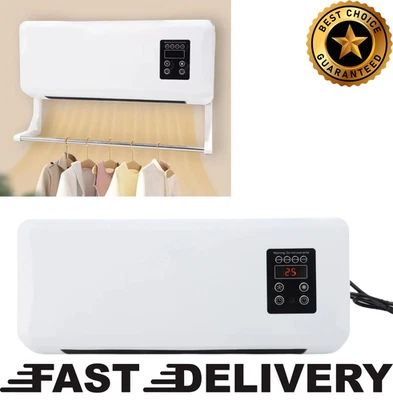 2 In 1 Wall Mount Air Heater Dual Use Cold Wind and Heating w/ Remote Control - Image 1 of 4