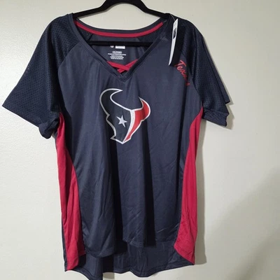 Houston Texans NFL Team Apparel Jersey Shirt Women’s Size 2XL, NWT - Image 1 of 4