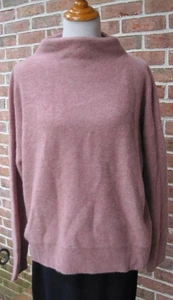 Suéter Pullover Vince Cachemira Hervida Cuello Embudo Malva Talla L Nuevo con Etiquetas - Imagen 1 de 9