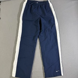 Vintage Nike Cargo Track Pants Men’s Medium Blue Striped Lined Gray Tag Y2K Wind - Picture 1 of 8