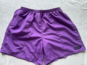 Pantalones Cortos Patagonia Para Hombre 5” L Forrados Púrpura Brillante - Imagen 1 de 6
