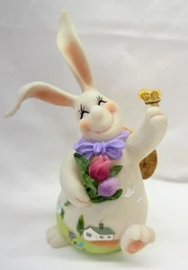Vtg Easter Bunny Figurine: Home Interiors “Celebrating Easter” - Picture 1 of 4