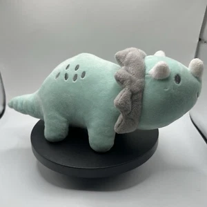 HB Hudson Baby Green Triceratops Dinosaur Plush 9”L Soft Stuffed Toy Pet Lovey - Picture 1 of 4