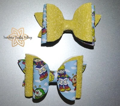 Juego de 2 moños de pelo inspirados en Rainbow Brite Foto 1 de 4