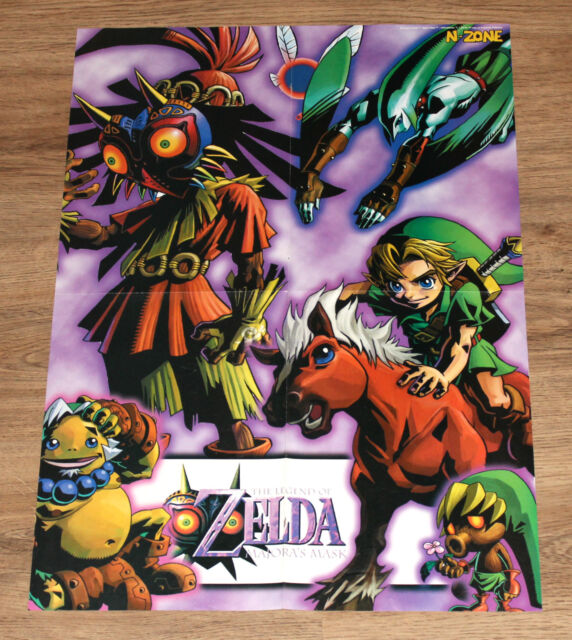 The Legend of Zelda: Ocarina of Time Shigeru Miyamoto very rare Poster  56x40cm