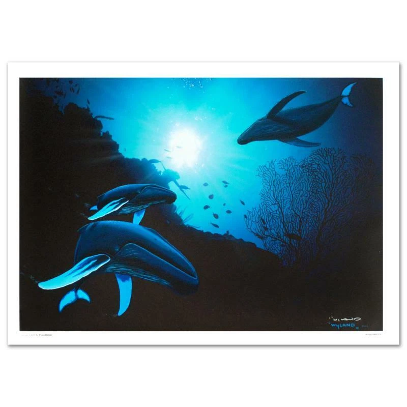 Wyland "Whale Vision" Signed Canvas Limited Edition Art COA - Imagem 1 de 3