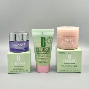 Clinique Reise Set Cleansing Balm, Liquid Facial Soap, 100H Feuchtigkeitscreme