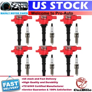 6 Ignition Coils + 6 Iridium Spark Plugs for Mercedes-Benz C230 C300 ML350 R350 - Picture 1 of 10