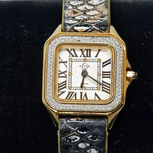 Gevril GV2 Diamond Milan Gevril Limited ED Womens Gold-Tone Watch Faux Snake BND - Picture 1 of 10