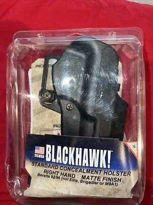 Blackhawk Standard Concealment Holster Beretta 92/96 Right Hand Matte Finish - Image 1 of 3