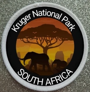 3" Kruger National Park South Africa Iron / Sew On Patch Badge Safari - Picture 1 of 1