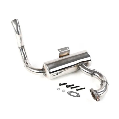 Stainless Steel Exhaust Pipe Set for 1/5 Rovan Rofun F5 RF5 T5 Mcd XS-5 RR5 PART - Image 1 of 4