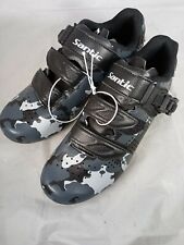 Santic Men Road Bike Cycling Camouflage  Shoes Self-lock Riding Shoes Size 7
