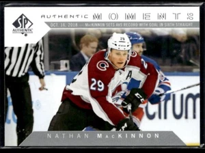 2018-19 SP Authentic moments Nathan MacKinnon #112 - Picture 1 of 2