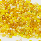 Rocailles-Perlen-Mix 1500 St.Glasperlen Mischung 2mm Gelb Indianerperlen 11/0 
