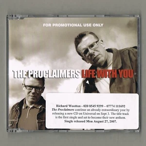 The Proclaimers Life With You UK CD Promo 1 Track + Media info sticker Folk Rock - Picture 1 of 3