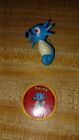 HORSEA Pokemon TOMY CGTSJ Vintage Figure WITH CARDBOARD COIN