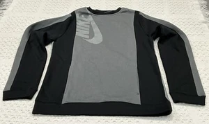 Nike Pullover Gray Black Youth XL Pockets Poly Cotton NWT NEW - Picture 1 of 10