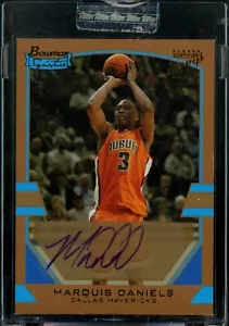 2003-04 Bowman Signature Marquis Daniels novato #115 99/99 Dallas Mavericks - Imagen 1 de 2