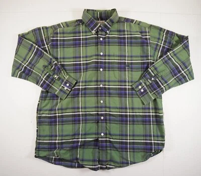 Camisa Cinch Para Hombres XL Verde Abotonada Manga Larga Vaquero Rodeo Cuadros Foto 1 de 4