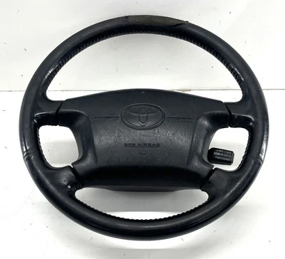 Toyota 4Runner 1998-2002 volante de cuero con crucero negro OEM Foto 1 de 4