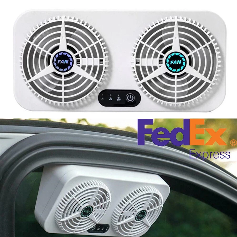 Portable Adjustable Car USB Charging Cooling Tool Air Circulation Exhaust Fan - Image 1 of 4