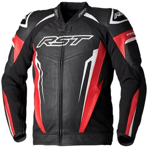 RST Motorbike Motorcycle Tractech Evo 5 CE Leather Jacket Red / Black / White - Picture 1 of 2
