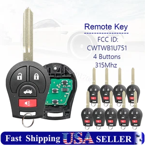 10 Replacement for 2013 2014 2015 2016 Nissan Sentra Remote Car Keyless Key Fob - Picture 1 of 7
