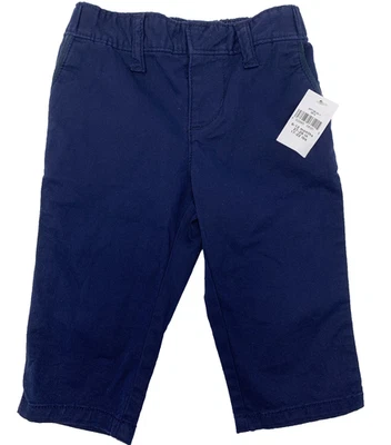 全新带标签 Baby Gap 男孩 6-12 个月海军蓝休闲裤 — 第 1/4 张图片