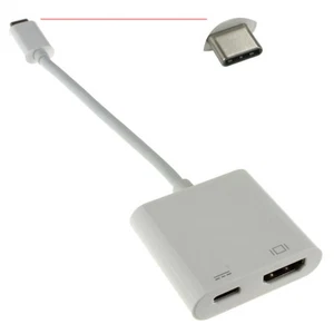 USB 3.1 Type C Plug to 4K HDMI/Alt-Mode + PD Type C Socket Adapter - Picture 1 of 5