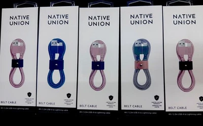 Native Union Ultra Strong Belt Fast Charging Cable 4ft USB-A to USB-C MSRP 20$ - Image 1 of 2
