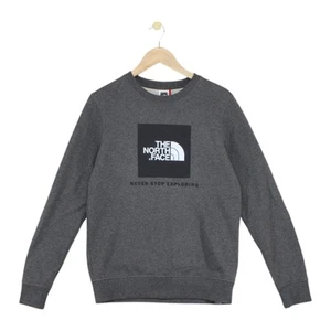North Face Sweatshirt Boys Size XL Grey Graphic Crew Neck - Picture 1 of 15