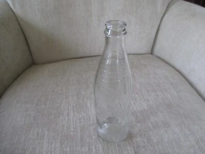 Vintage Pepsi Cola Swirl Clear Glass Bottles 10 oz. No Deposit Short Bottle - Picture 1 of 11