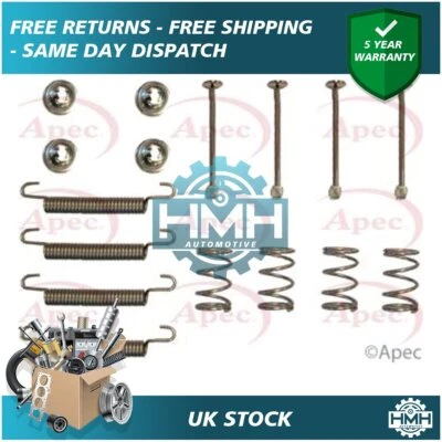Fits Vauxhall Vectra Saab 9-3 9-5 Handbrake Brake Shoes Fitting Kit Rear Poppy - Image 1 of 2