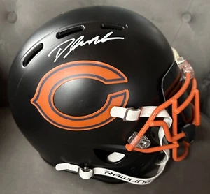 PSA CHICAGO BEARS D'ANDRE SWIFT SIGNED Autographed Auth LUNAR FOOTBALL Helmet - Picture 1 of 5