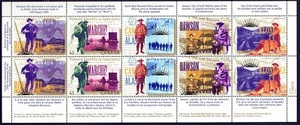 Canadá sc#1606i fiebre del oro del Yukón, panel de 10, como nuevo-NH - Imagen 1 de 4