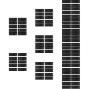 Set of 10 Spanische Tastaturaufkleber Tragbarer Schlüsselbund Platte Geschirr - Bild 1 von 12