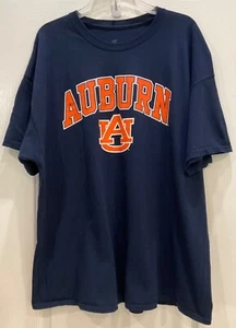 Fanatics Mens Graphic T-Shirt Top Size 2XL Blue Orange Auburn University 190 - Picture 1 of 7