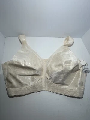 NWT Playtex 18-Hour Ultimate Shoulder Comfort Wireless Natural Beige Bra 52D - Image 1 of 4