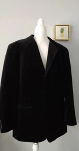 Alfany Men Velvet Blazer Sport Jacket Cotton Buttons Front Size R44 Good Condi - Picture 1 of 11