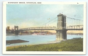 Cartolina Ponte Sospeso Cincinnati Ohio Aereo Sorvolo - Foto 1 di 2
