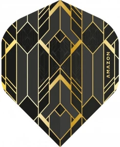 Vuelos de dardos Art Deco negros y dorados de Amazon: 3 por juego - Imagen 1 de 4