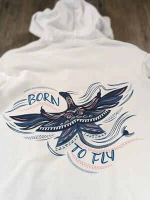 Disney World Hoodie Jacket Womens XL White Pandora Flight Of Passage  Full Zip - Image 1 of 4