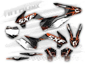 NitroMX Grafik fur KTM SX SXF 125 250 350 450 2013 2014 2015 SX 250 2016 Dekor - Bild 1 von 2
