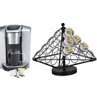 Spins 360-Degrees Espresso Coffee Stand 40 Cup Pods Coffee Pod Carousel  Office