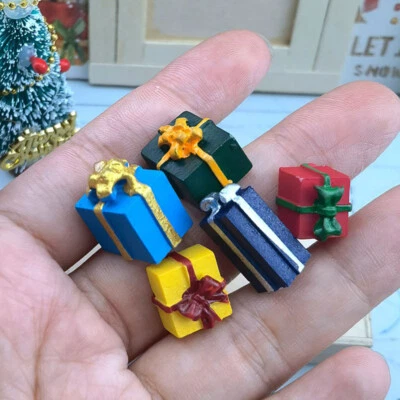 5X Dollhouse Miniatures Christmas Lot Presents Gifts Xmas Holiday Decorations - Image 1 of 4