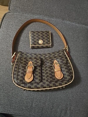 Rioni Handbag Nwot And Wallet Nwt Signature RR Brown - Image 1 of 4